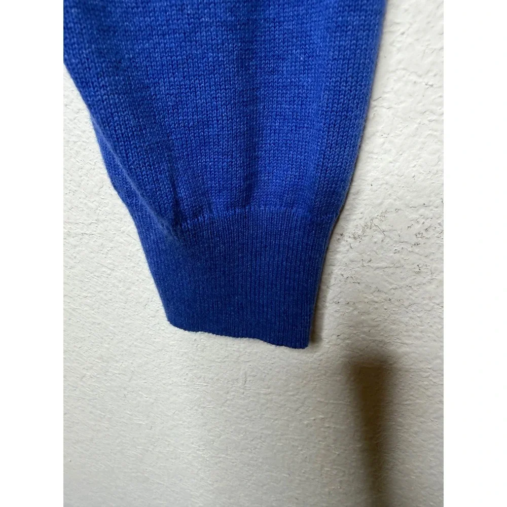 New Joseph Abboud Sweater‎ Mens Medium Royal Blue Pima Cotton Crew Neck Pullover